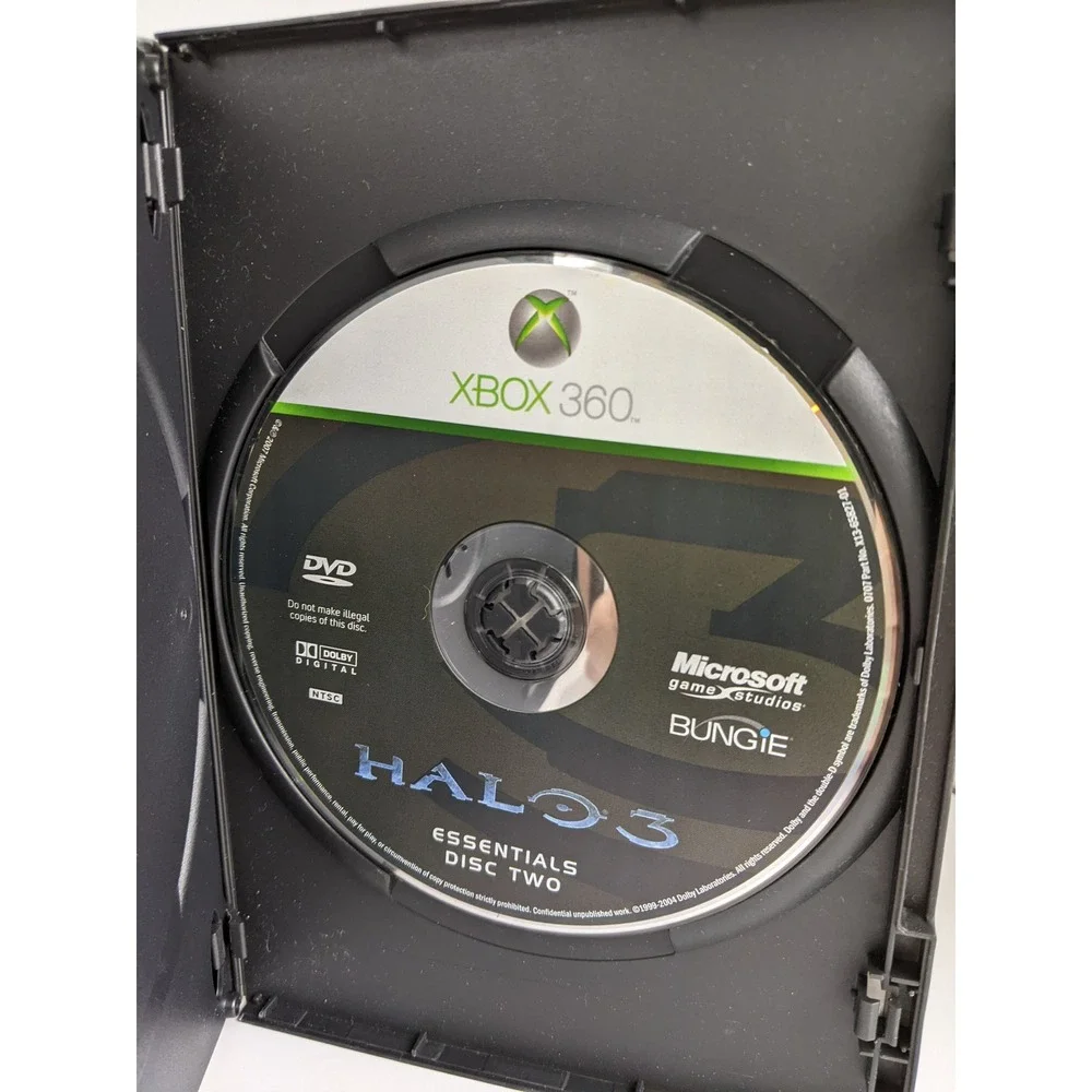 Halo 3 Essentials Xbox 360 Video Game Discs Complete Retro Bungie Microsoft‎